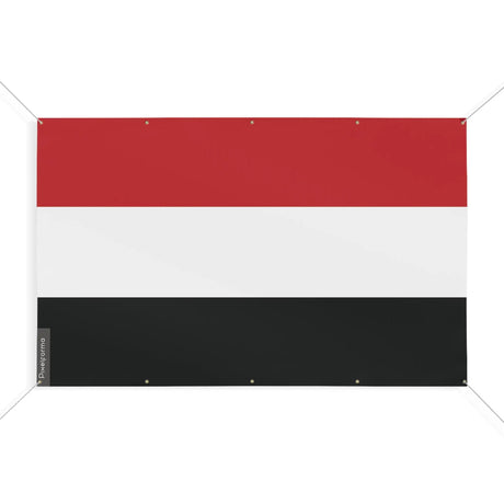Drapeau yémen polyester résistant avec œillets renforcés