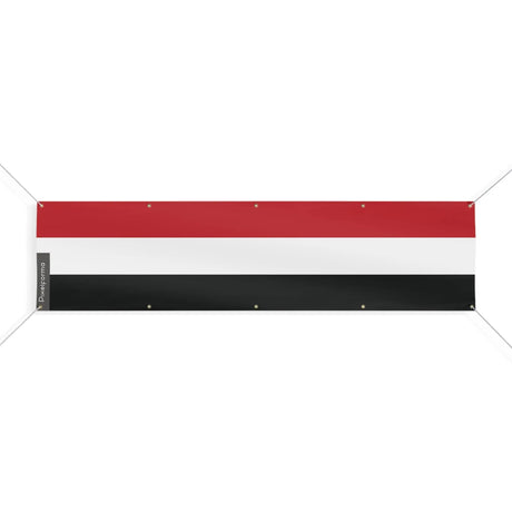 Drapeau yémen polyester résistant dix œillets extérieur