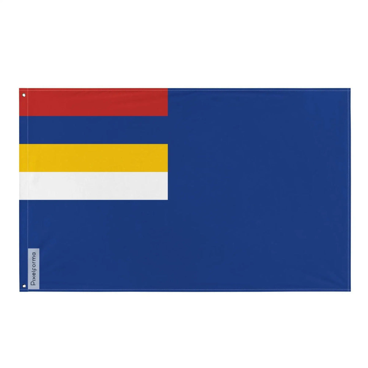 Successive flags of Mengjiang in resistant polyester blue – Pixelforma