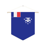 Fanion Drapeau de l'Antarctique française à suspendre en polyester