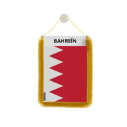 Fanion de voiture bahreïn polyester à suspendre élégant