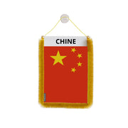 Fanion de voiture chine en polyester à suspendre élégant