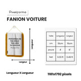 Fanion de voiture suede - pixelforma