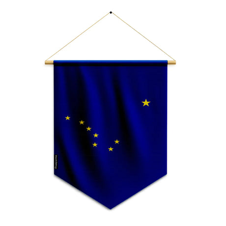 Fanion drapeau alaska en polyester à suspendre décoratif