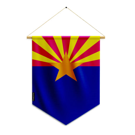 Fanion drapeau arizona en polyester à suspendre durable