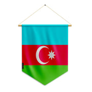 Fanion drapeau azerbaïdjan polyester à suspendre résistant