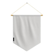 Fanion drapeau blanc en polyester à suspendre élégant