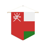 Fanion Drapeau d'Oman à suspendre en polyester - Pixelforma