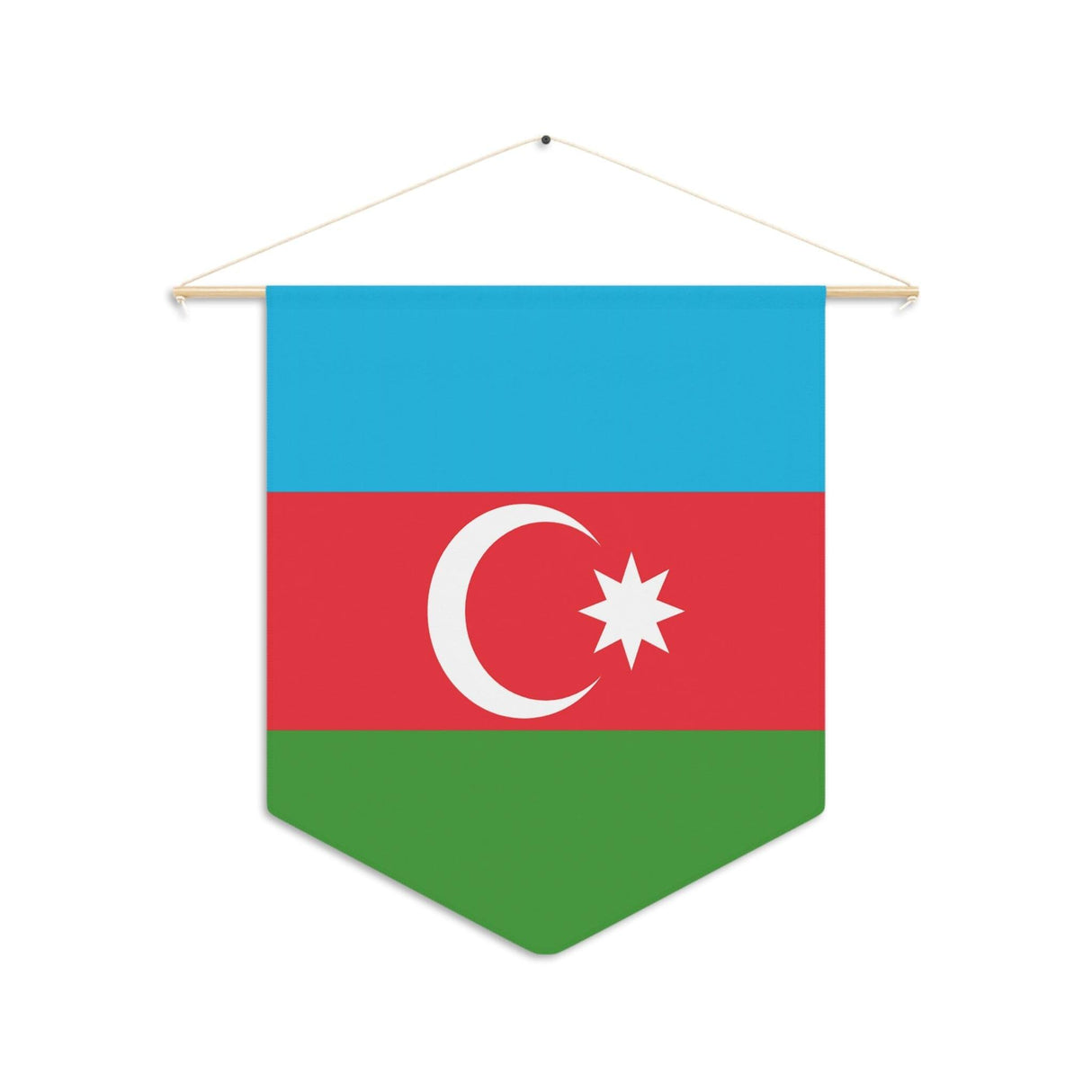 Fanion Drapeau de l'Azerbaïdjan à suspendre en polyester - Pixelforma