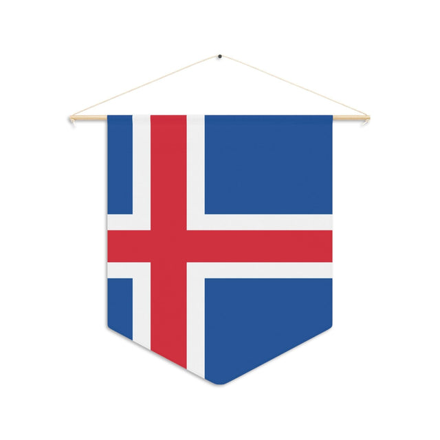 Fanion Drapeau de l'Islande à suspendre en polyester - Pixelforma