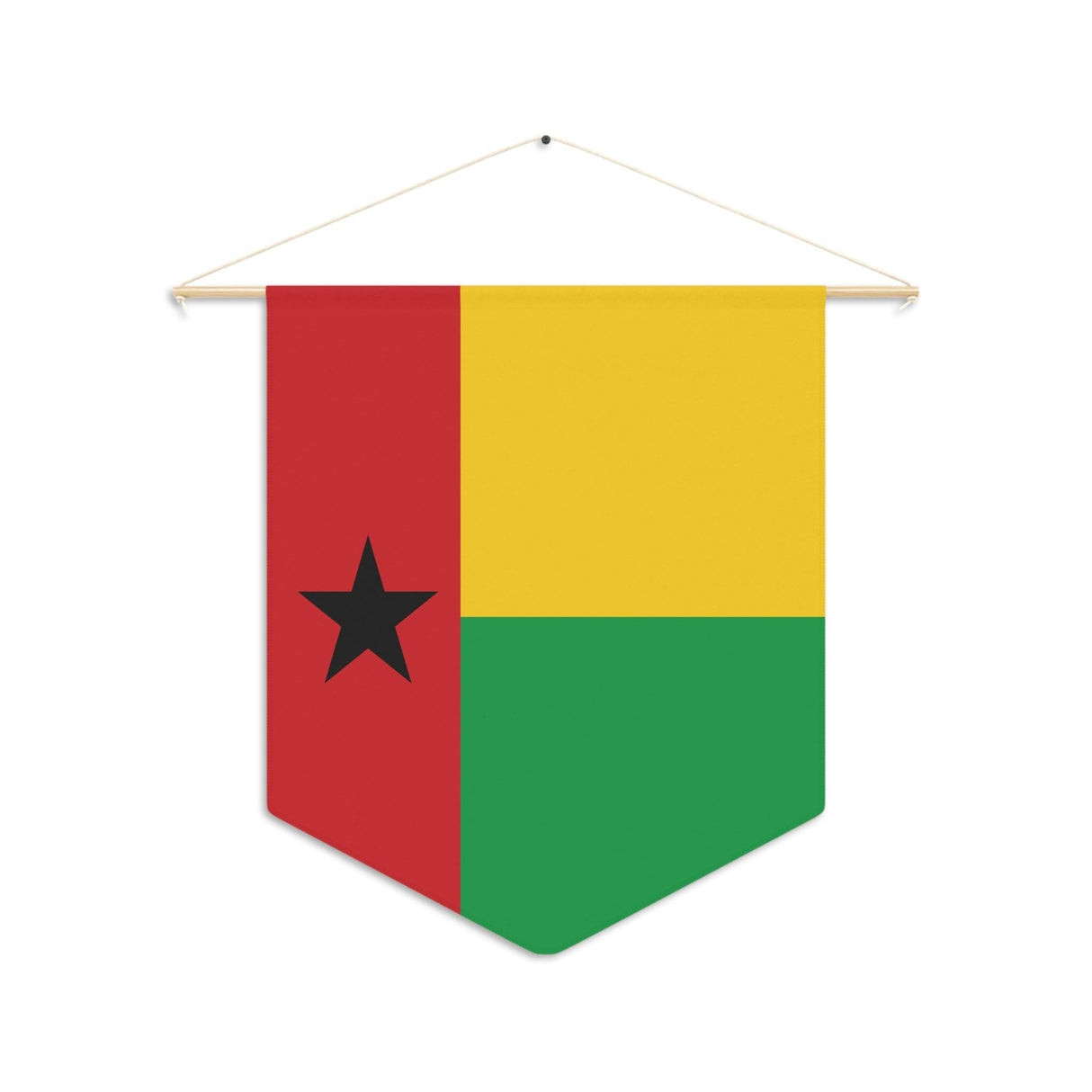 Fanion Drapeau de la Guinée-Bissau à suspendre en polyester - Pixelforma