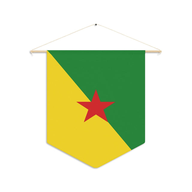 Fanion Drapeau de la Guyane à suspendre en polyester - Pixelforma