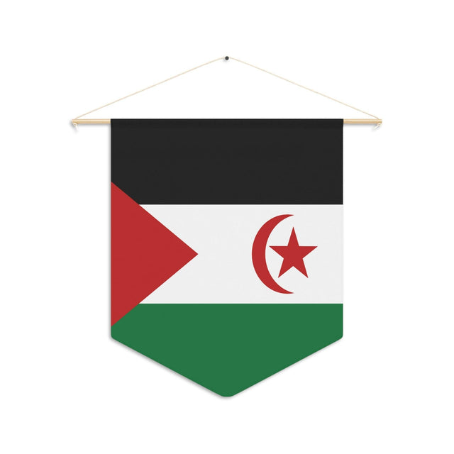 Fanion Drapeau de la République arabe sahraouie démocratique à suspendre en polyester - Pixelforma