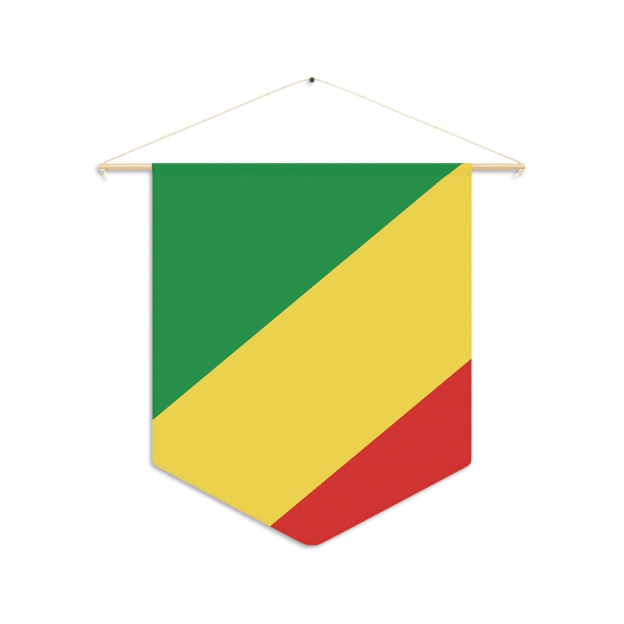 Fanion Drapeau de la république du Congo à suspendre en polyester - Pixelforma