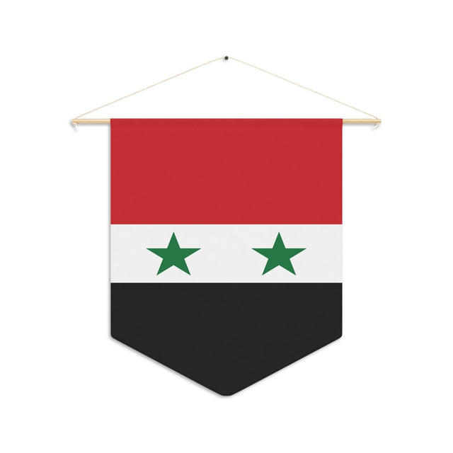 Fanion Drapeau de la Syrie à suspendre en polyester - Pixelforma