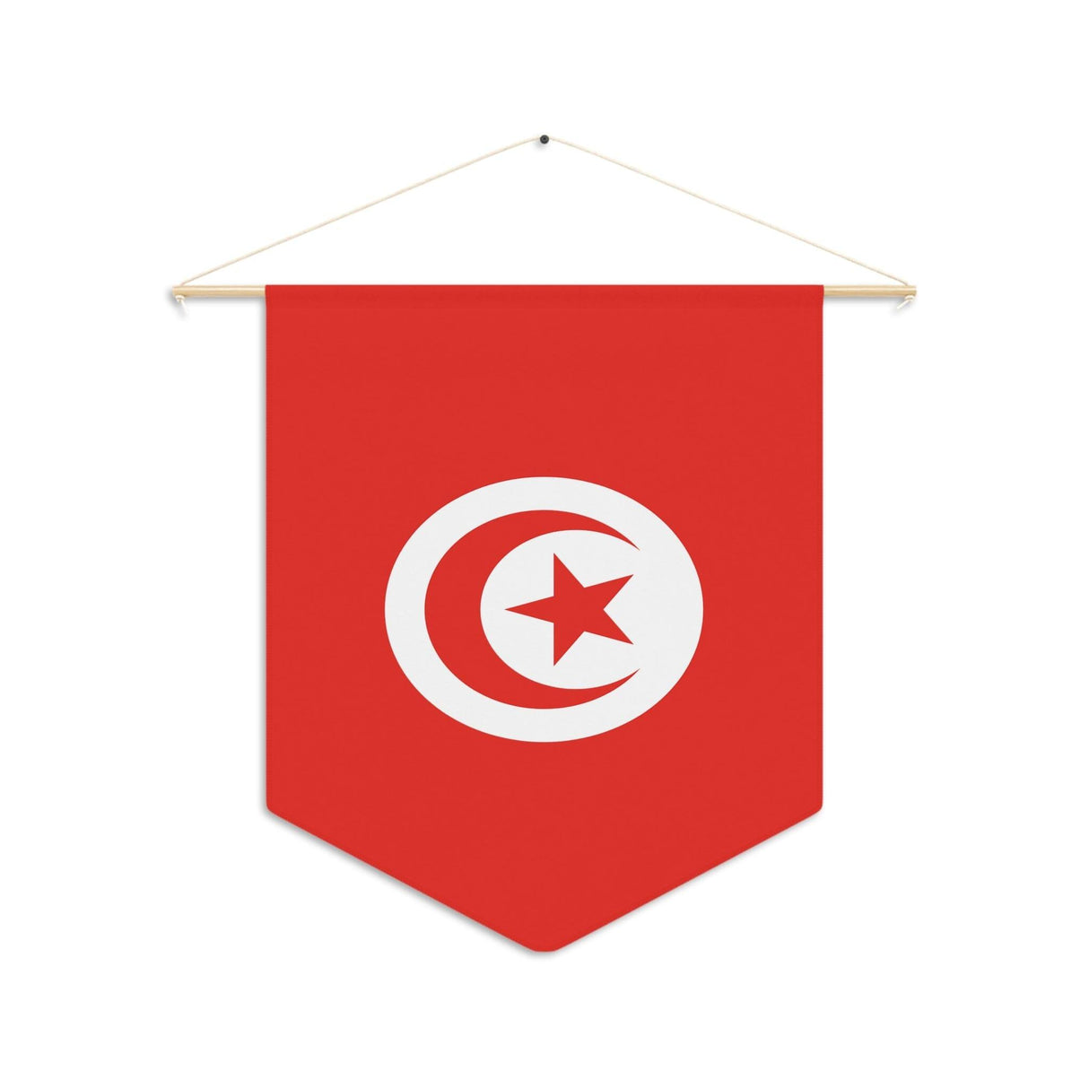 Fanion Drapeau de la Tunisie à suspendre en polyester - Pixelforma