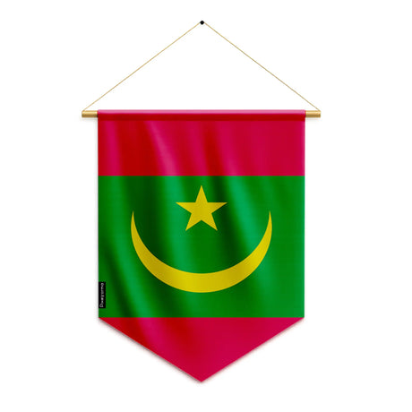 Fanion drapeau de mauritanie en polyester - pixelforma