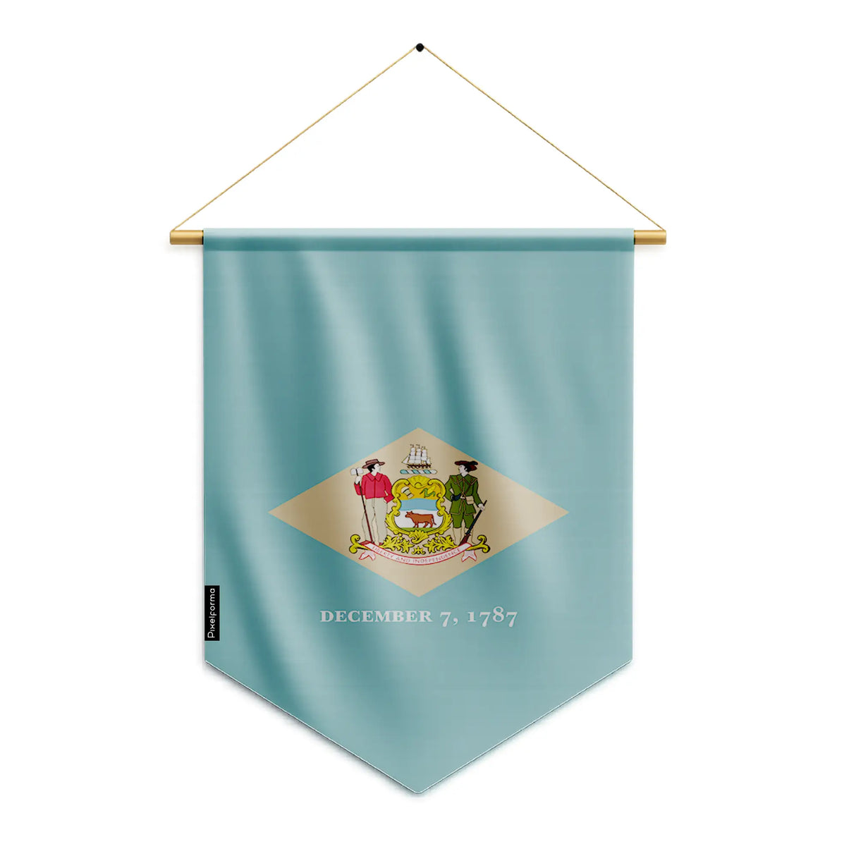 Fanion drapeau delaware en polyester à suspendre décoratif