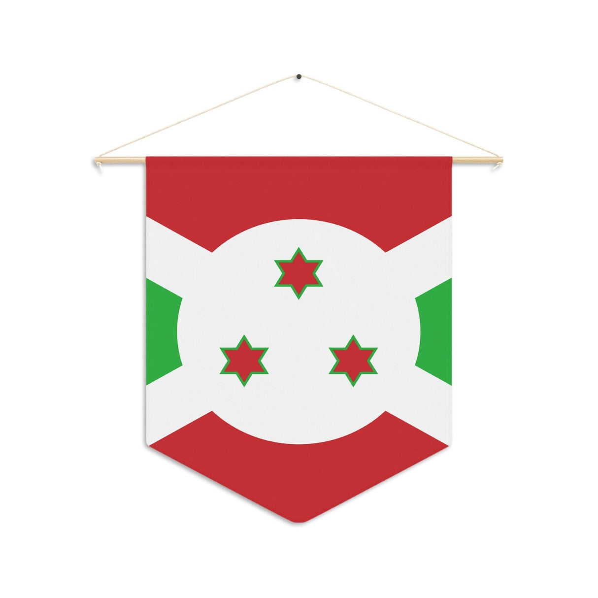 Fanion Drapeau du Burundi à suspendre en polyester - Pixelforma