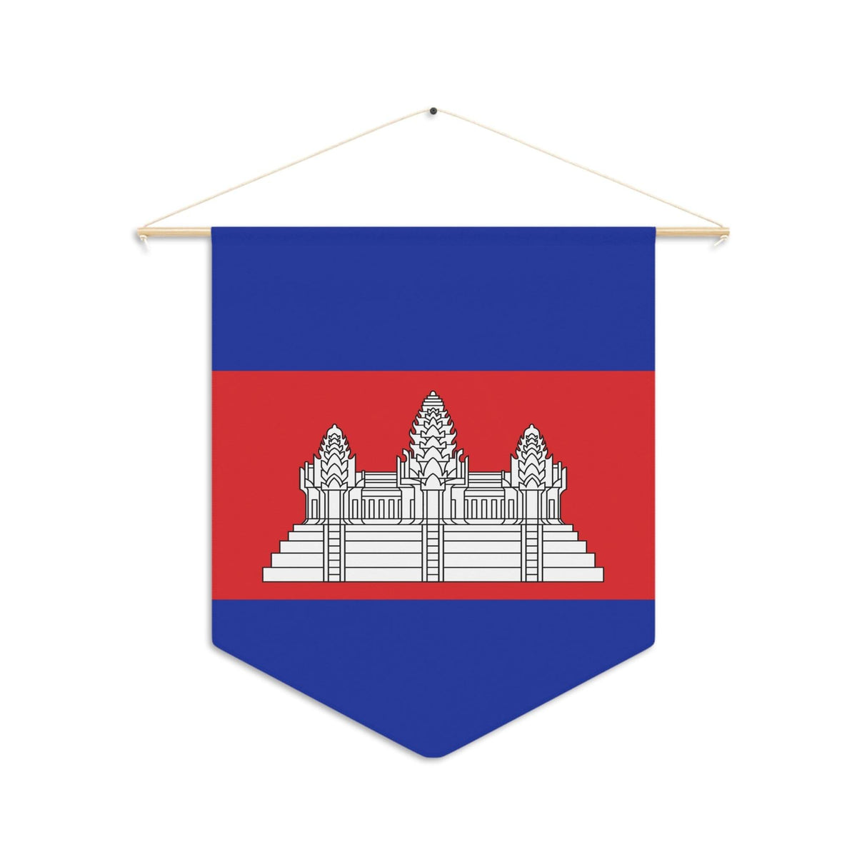 Fanion Drapeau du Cambodge à suspendre en polyester - Pixelforma