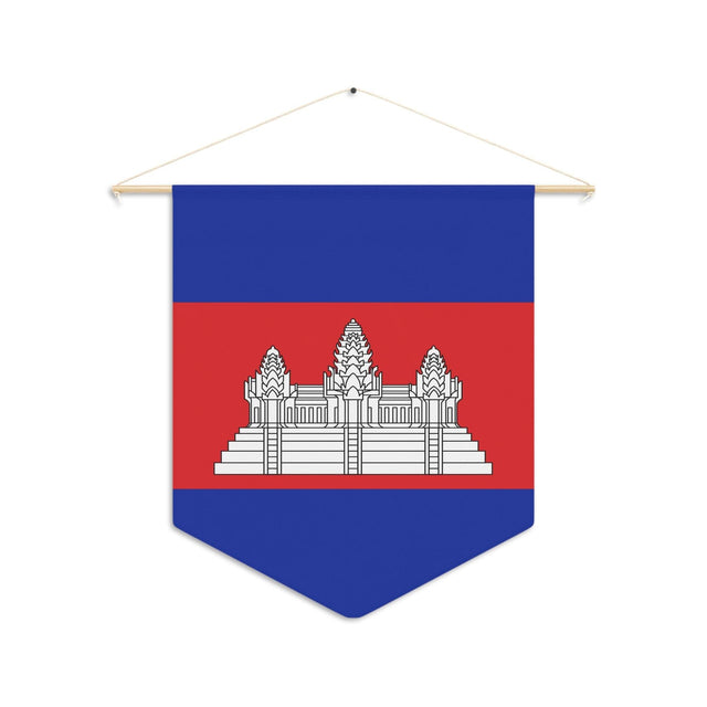 Fanion Drapeau du Cambodge à suspendre en polyester - Pixelforma