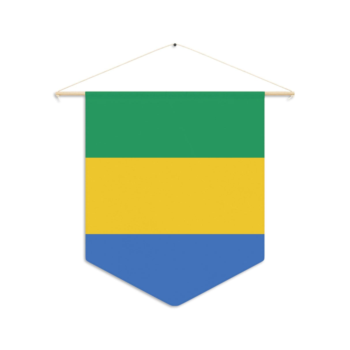 Fanion Drapeau du Gabon à suspendre en polyester - Pixelforma