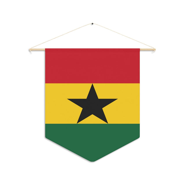 Fanion Drapeau du Ghana à suspendre en polyester - Pixelforma