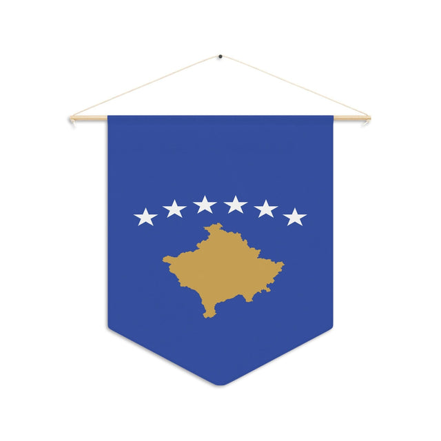 Fanion Drapeau du Kosovo à suspendre en polyester - Pixelforma