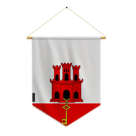 Fanion drapeau gibraltar polyester à suspendre résistant