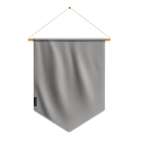 Fanion drapeau gris foncé en ployester - pixelforma