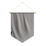Fanion drapeau gris foncé polyester à suspendre élégant