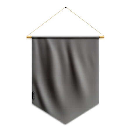 Fanion drapeau gris noir en ployester - pixelforma