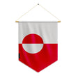 Fanion drapeau groenland à suspendre en polyester résistant