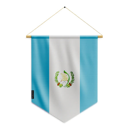 Fanion drapeau guatemala polyester à suspendre solide