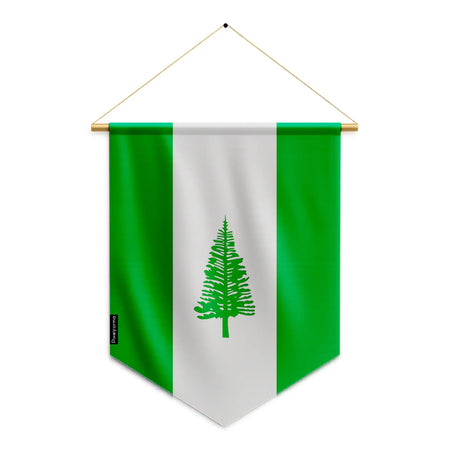 Fanion drapeau île norfolk polyester à suspendre résistant