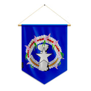 Fanion drapeau îles mariannes polyester à suspendre