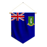 Fanion drapeau îles vierges britanniques polyester à suspendre