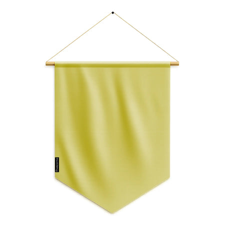 Fanion drapeau jaune en ployester - pixelforma