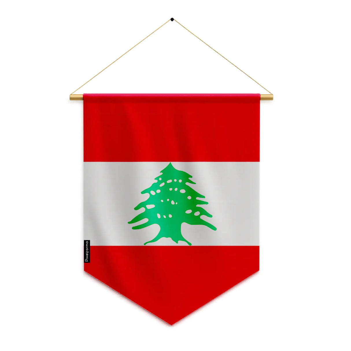 Fanion drapeau liban polyester à suspendre haute résistance