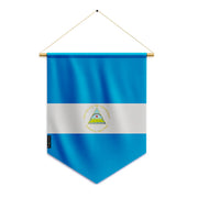 Fanion drapeau nicaragua polyester à suspendre résistant