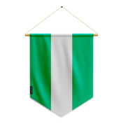 Fanion drapeau nigeria en polyester à suspendre intérieur