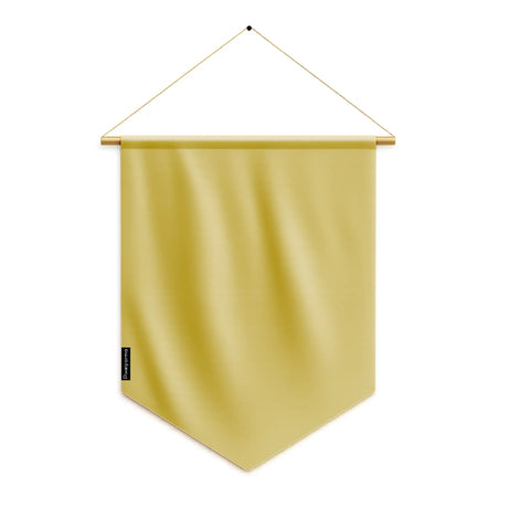 Fanion drapeau orange clair en ployester - pixelforma