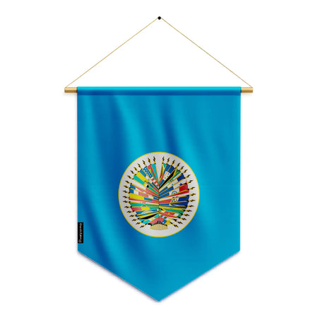 Fanion drapeau organisation des états américains en ployester - pixelforma