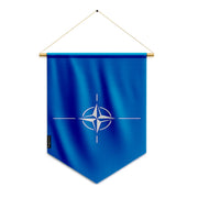 Fanion drapeau otan en polyester à suspendre usage déco