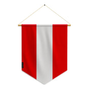 Fanion drapeau pérou polyester à suspendre usage répété