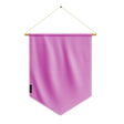 Fanion drapeau rose en polyester à suspendre déco événement
