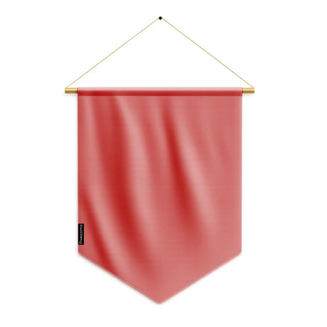 Fanion drapeau rouge clair en ployester - pixelforma