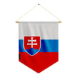 Fanion drapeau slovaquie polyester pour suspension durable