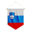 Fanion drapeau slovénie en polyester à suspendre résistant