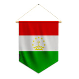 Fanion drapeau tadjikistan polyester à suspendre résistant